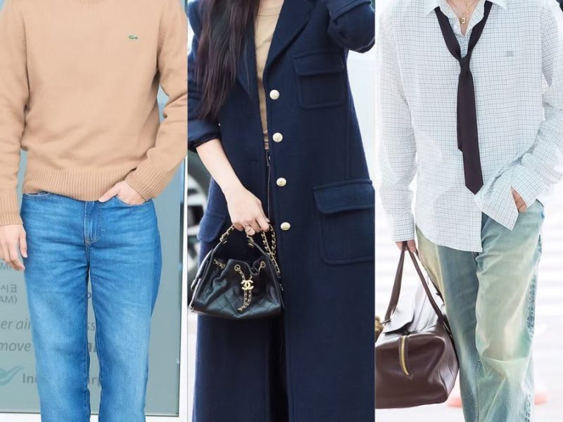 BTS V Jennie Kai Paris Fashion Weekpeople' 'airport' 'fashion' 'stylish' 'sunglasses.