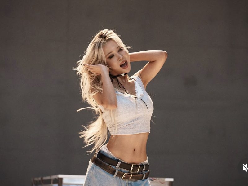 Dayoung solo Bodywoman' 'blond' 'hair' 'tank' 'top' 'belt' 'open' 'mouth.