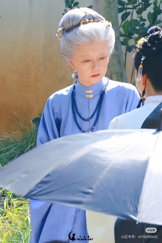 Tan Songyun transformation Against the Currentpeople' 'ancient' 'blue' 'makeup' 'hairpiece.