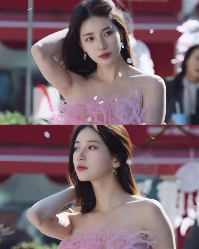 Suzy peak beautyperson' '' 'uzy' 'pink' 'dress' 'earrings' 'beautiful.