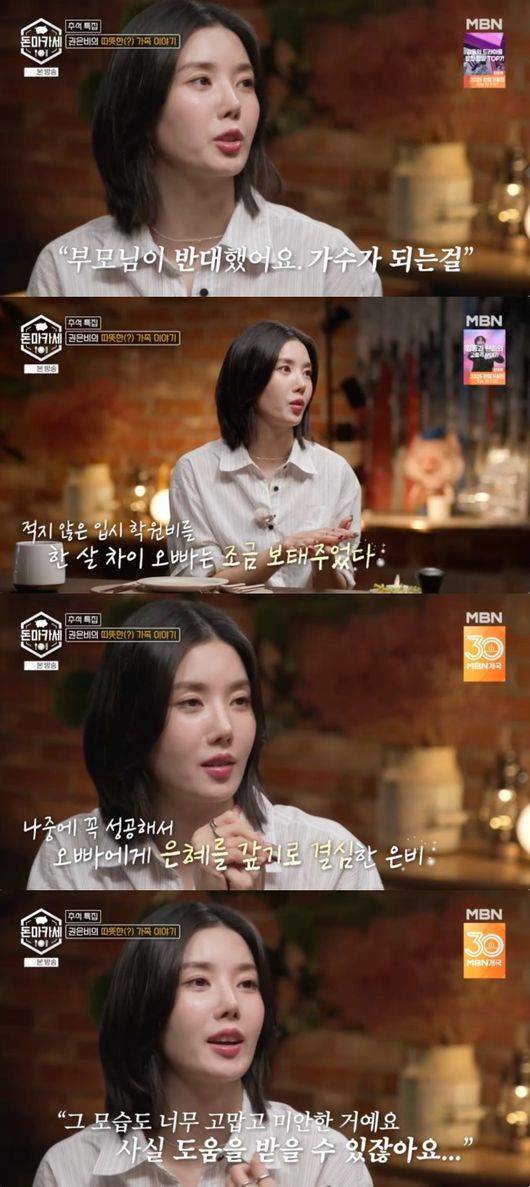 Kwon Eun-bi brother weddingwoman' 'tv' 'interview' 'korean' 'gratitude.