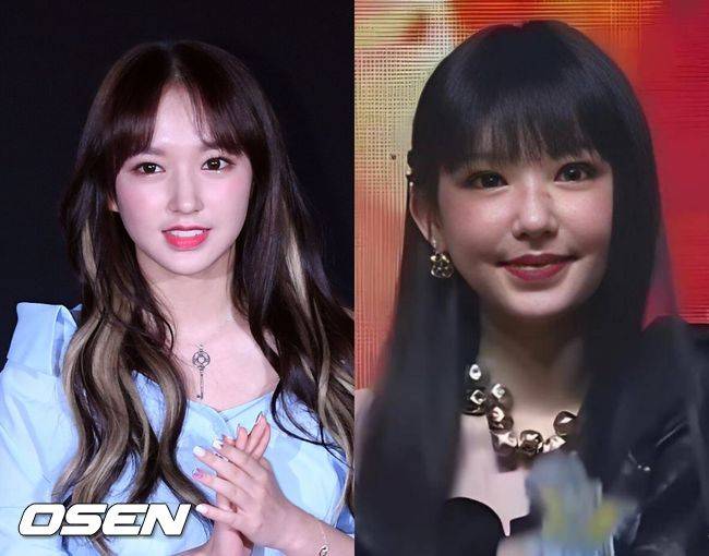 ChengXiao plastic surgery rumorspeople' '' 'wo' 'smiling' 'necklace' 'earrings' 'bangs.