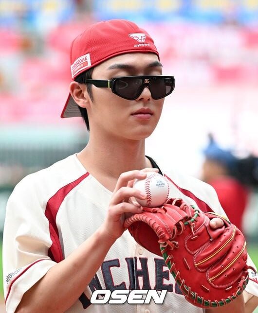 Choi Hyun Wook KBO League playoffs between SSG Landers and Samsung Lions at the SSG Landers Field in Incheon