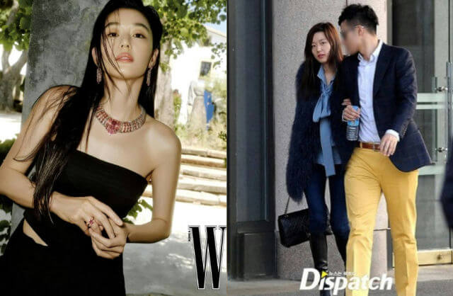 people-Jun Ji-hyun (left)-fashion magazine photoshoot-Jun Ji-hyun (right)-paparazzi photo with companion-Jun Ji-hyun's companion-man-unkown