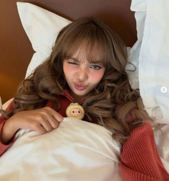people-Lisa-winking-A-curly brown hair-A-red sweater-B-fluffy yellow toy-C
