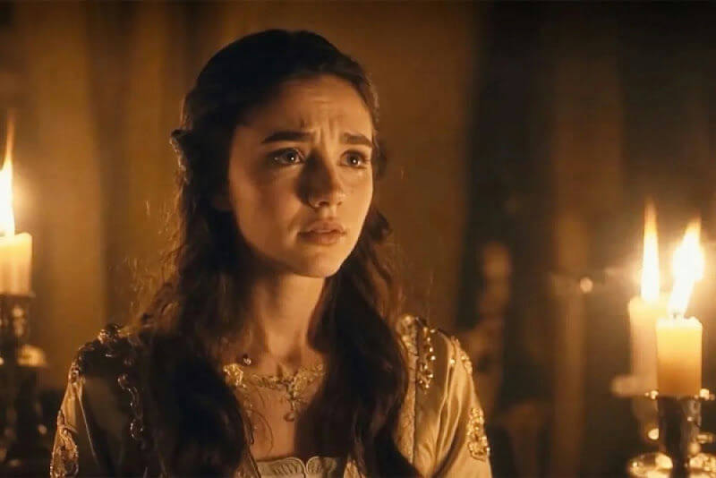 people-Young woman-A-Crying/Distressed-A-Historical costume-B-Candlelight-C