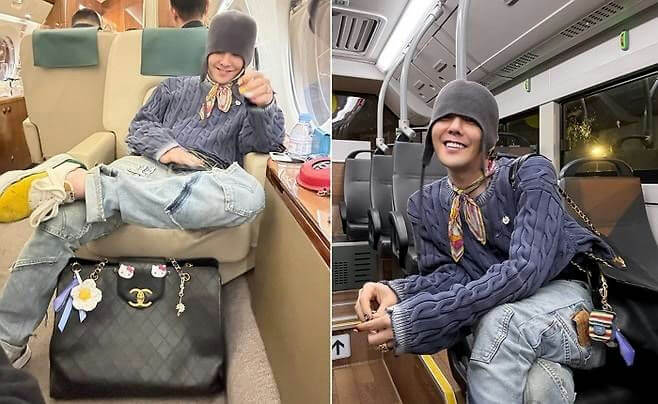 people-G-Dragon-A-luxury-travel-A-casual-fashion-A-Chanel-bag-B-knit-sweater-C