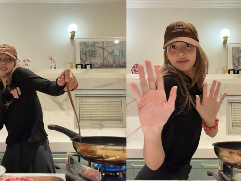 lisa blackpink cooking livestream kimchi fried rice