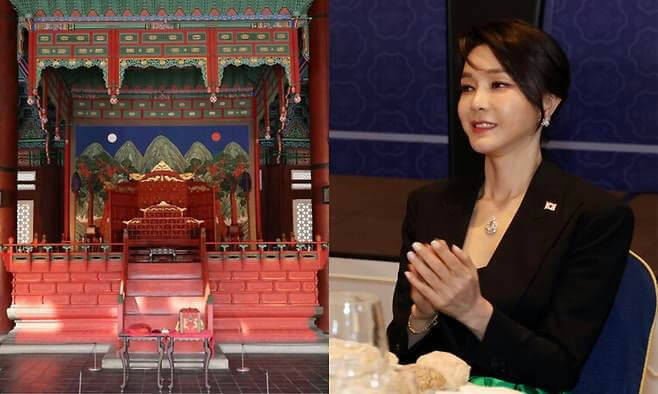 kim keon hee gyeongbokgung throne