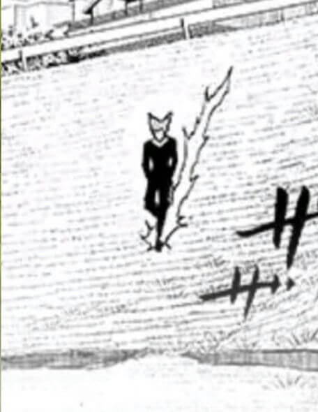 manga-A-figure-A-cat-ears-A-standing-A-tree-branch