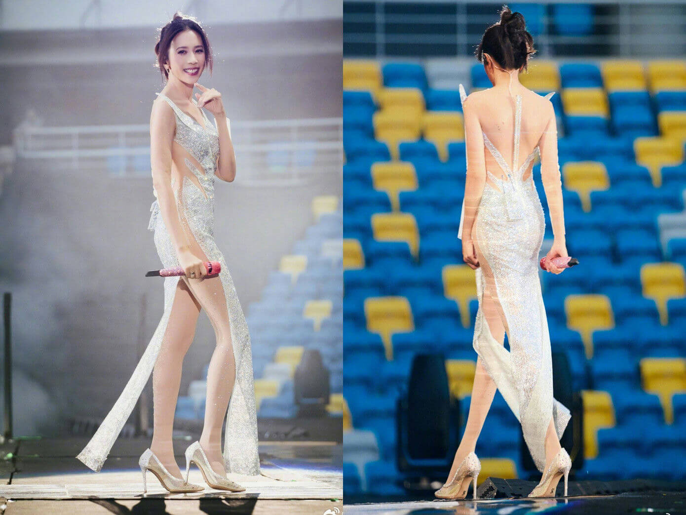 people-1-woman-A-singer-A-stage-A-glittering-dress-A-high-heels