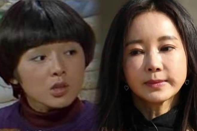 people-woman-A-bowl cut hairstyle-B-long dark hair-C-before and after comparison