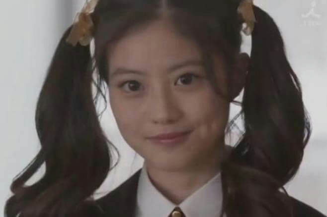 people-young female-pigtails-smiling-dimples-school uniform