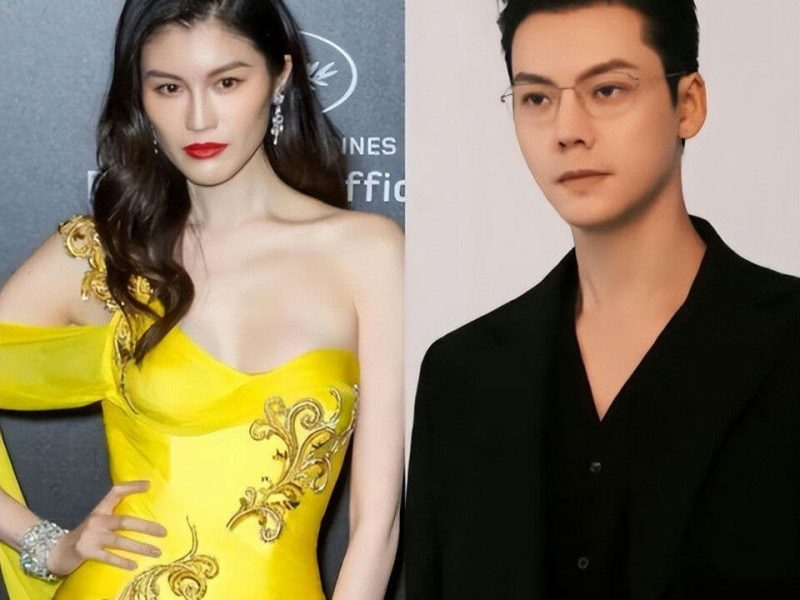 people-Woman-Yellow dress-Man-Black shirt-Formal wear-Red lipstick