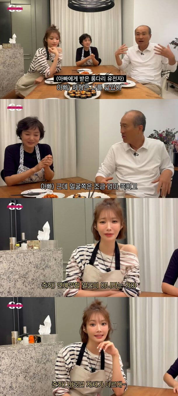 Go Joon Hee father comment celebrity looks
