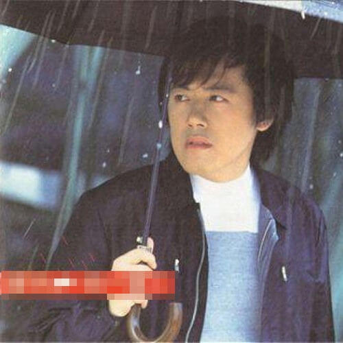 people-man-A-holding umbrella-B-standing in rain-C-wearing jacket