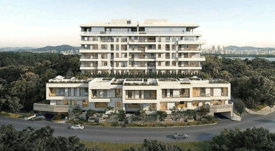 architecture-A-luxury-apartment-building-A-modern-design-A-stone-facade-B-green-surroundings-C