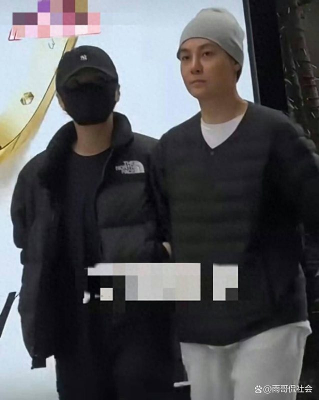 people-2-man-A-face partially obscured by mask and baseball cap-B-wearing grey beanie and black quilted V-neck top-C-casual outdoor attire
