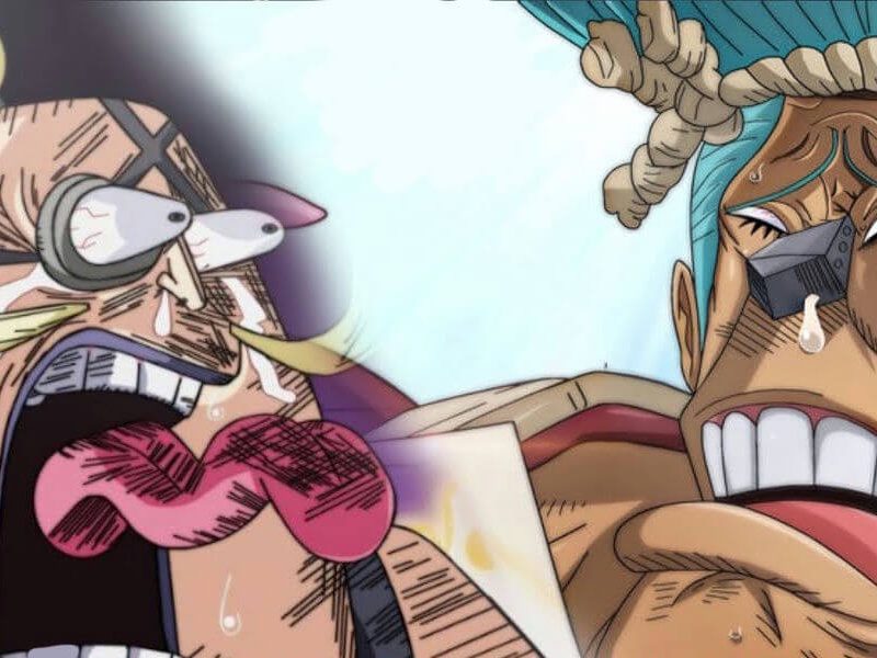 people-Usopp and Franky-crying-overwrought-One Piece-intense emotion