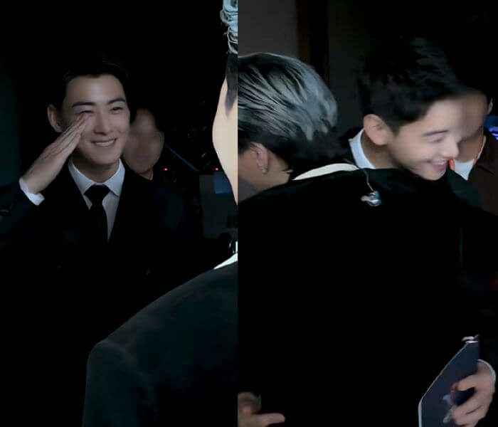 gdragon cha eunwoo apec moment