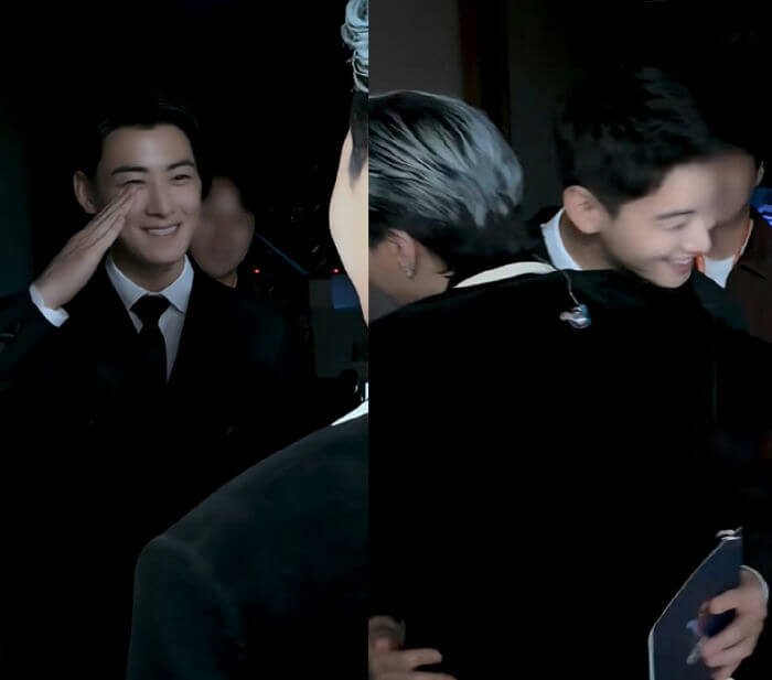 gdragon cha eunwoo apec moment
