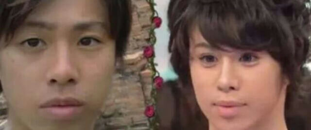 people-Two individuals-A-split screen-A-Asian descent-A-short dark hair-B-dark brown eyes-B-soft makeup-C-television capture