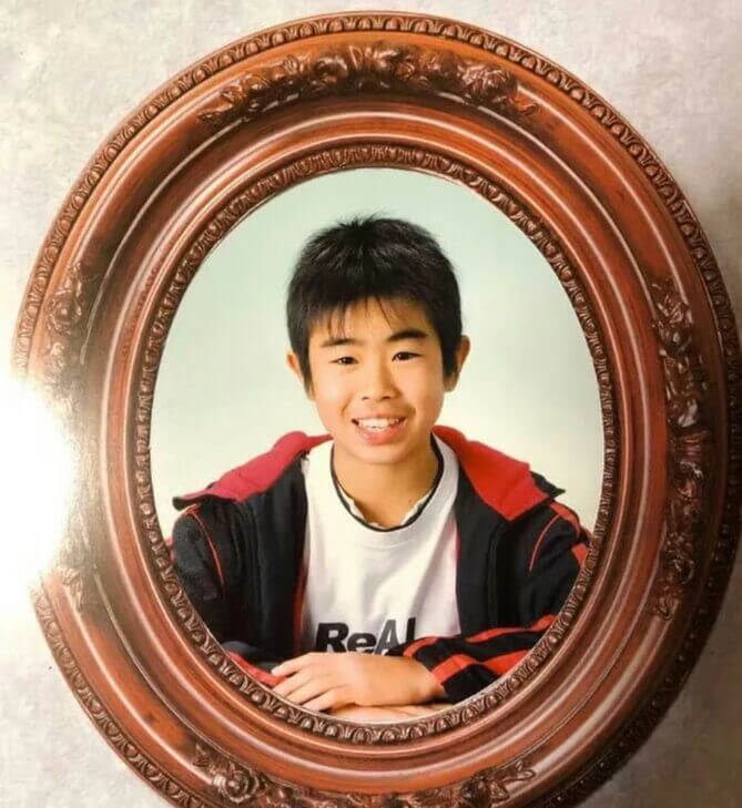 people-boy-A-smiling-A-childhood-photo-A-oval-frame-B-Japanese-C