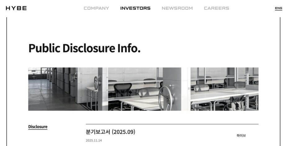 office-A-HYBE-A-Public Disclosure Info-A-quarterly report