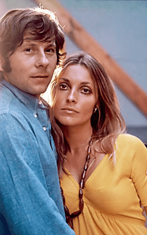 people-man and woman-A-Sharon Tate-A-Jay Sebring-B-1960s fashion-B-yellow dress-C-blue shirt