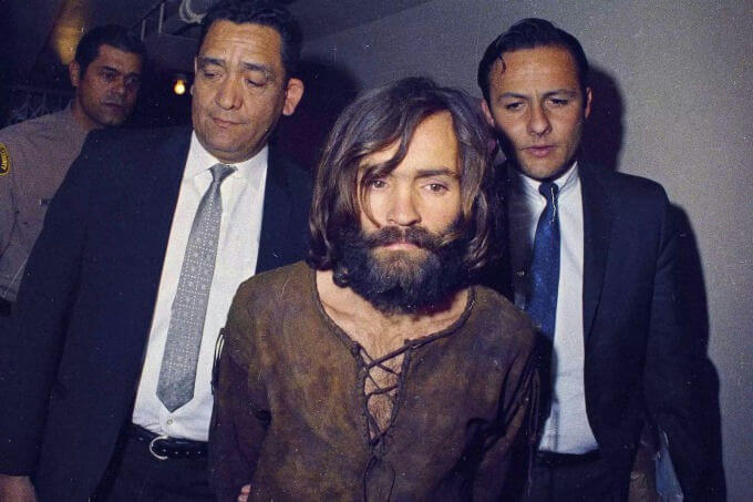 people-Charles Manson-criminal-A-Law enforcement officer-A-Deputy-A-Bearded-B-Suit and tie-C