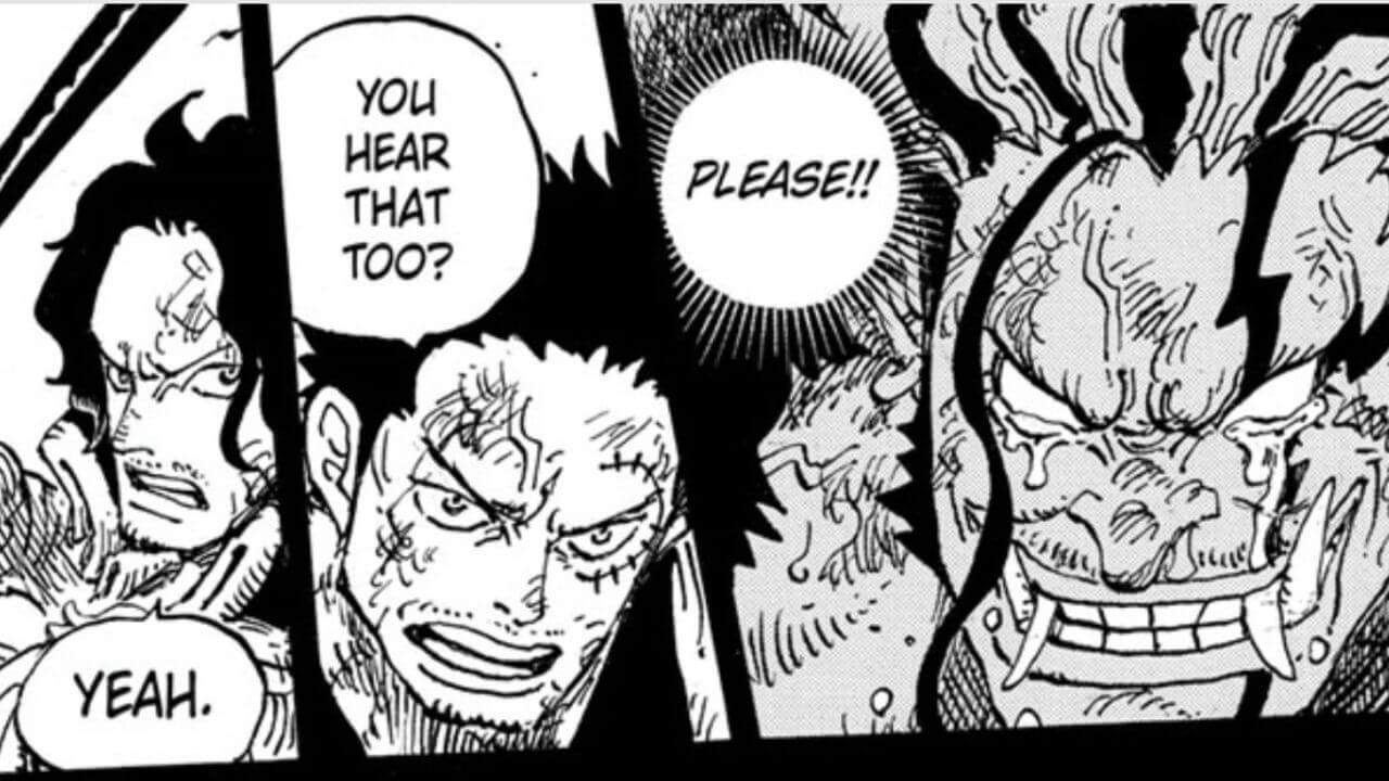 people-Ace and Marco (or similar looking characters)-One Piece manga-Kaido-crying-pleading