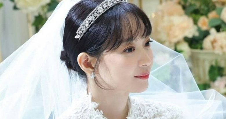 shin minah wedding dress bridal look