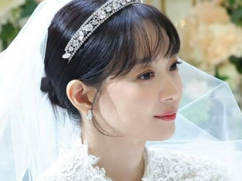 shin minah wedding dress bridal look