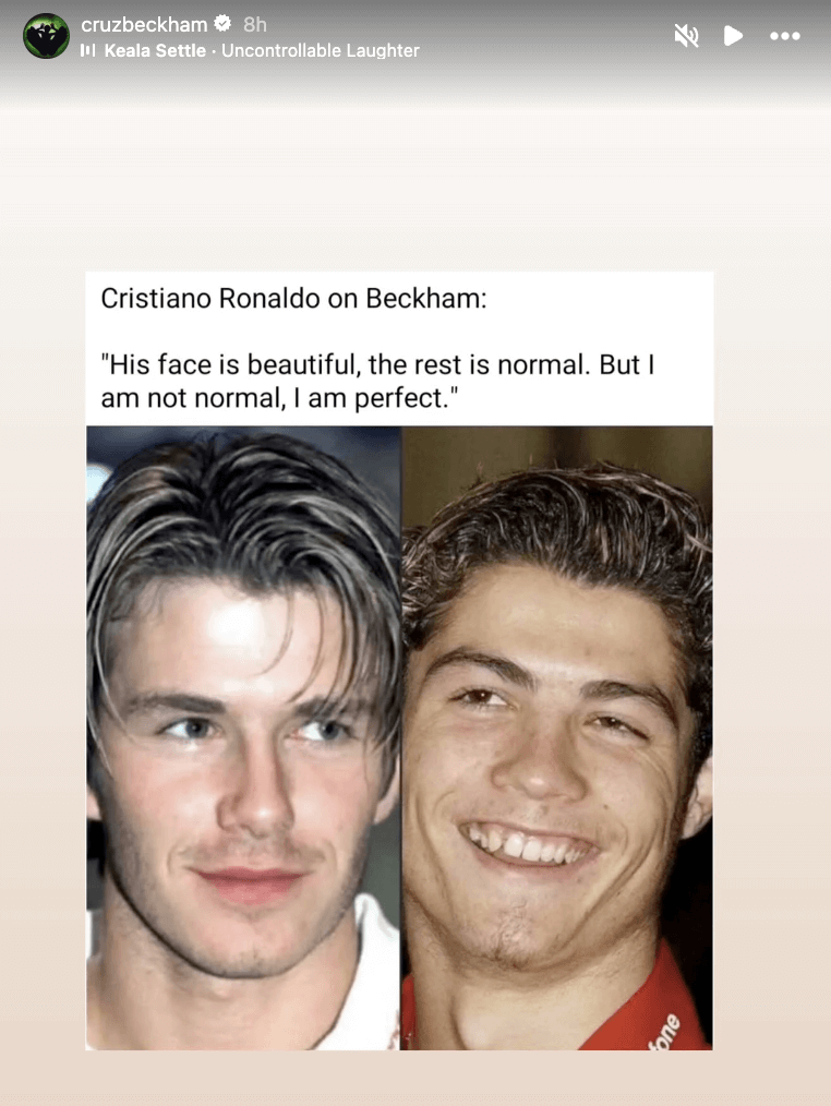 people-David Beckham-A-Cristiano Ronaldo-A-meme-B-young faces-C-soccer players