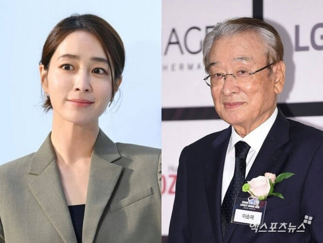 people-Woman in olive blazer-Man in dark suit with boutonniere-Korean celebrities-Formal event