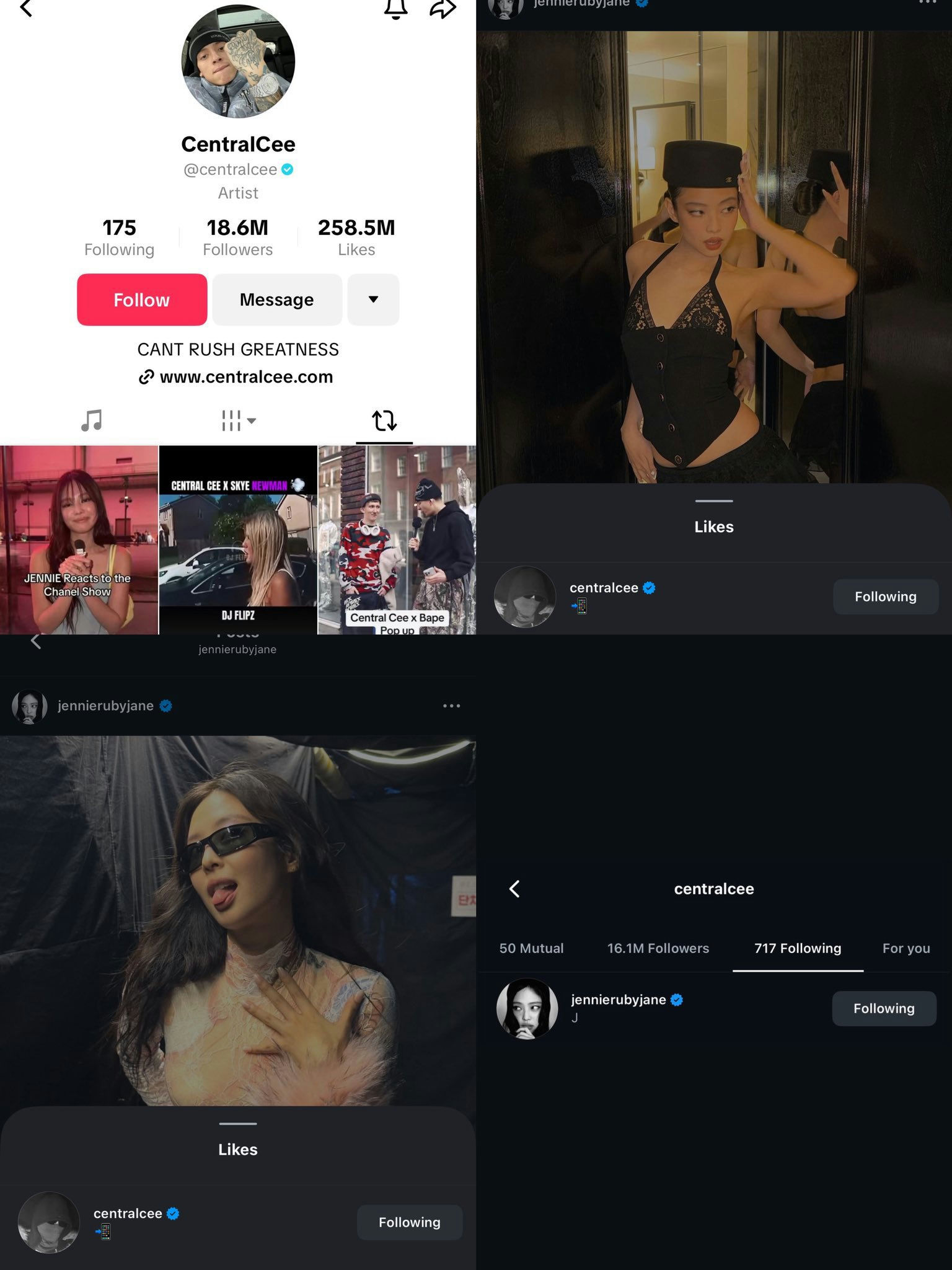 people-CentralCee-A-Jennie-A-social_media_interface-B-celebrity_interaction
