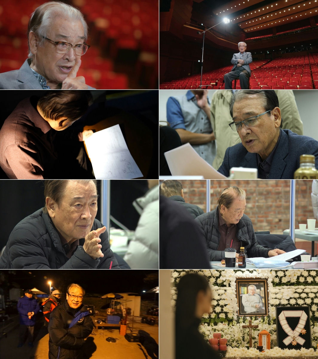 people-Shin Seong-il-A-interview-A-on-set-A-funeral-B-Korean-actor-B-memorial-portrait-C-director-C-writing-notes