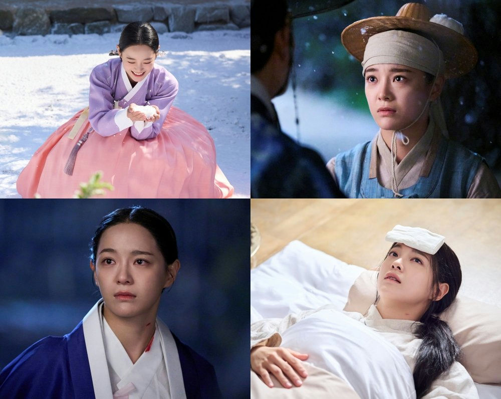 people-1-Korean actress Shin Hye-sun-A-traditional Korean clothing-A-four different scenes-B-period drama-C-female lead