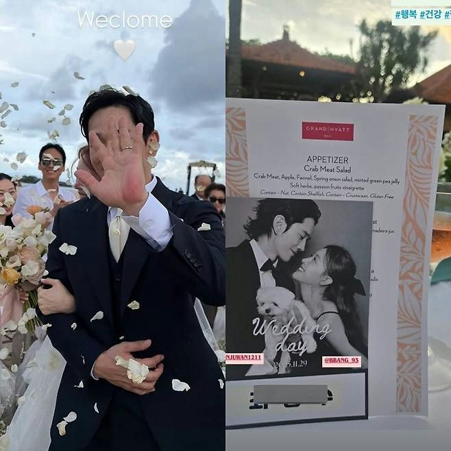 people-groom-A-bride-A-wedding-A-couple-B-menu-B-dog-B-celebration-C
