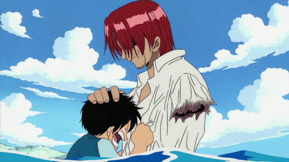 people-Shanks-A-Monkey D. Luffy-A-farewell-B-emotional-C-anime
