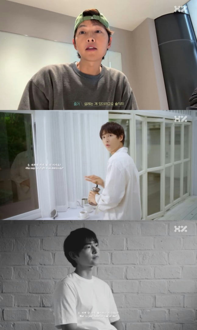 Song Joong-ki morning cappuccino