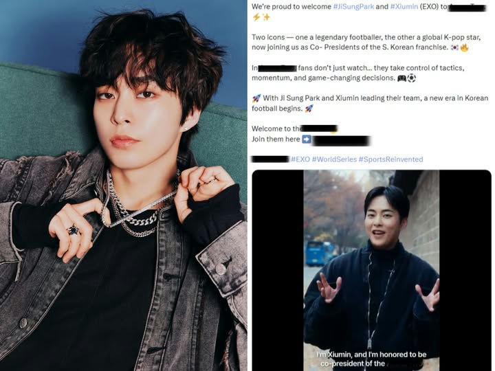 people-Xiumin-A-K-pop star-A-co-president-A-football franchise-B-wearing denim jacket-B-wearing chains-C-announcement image
