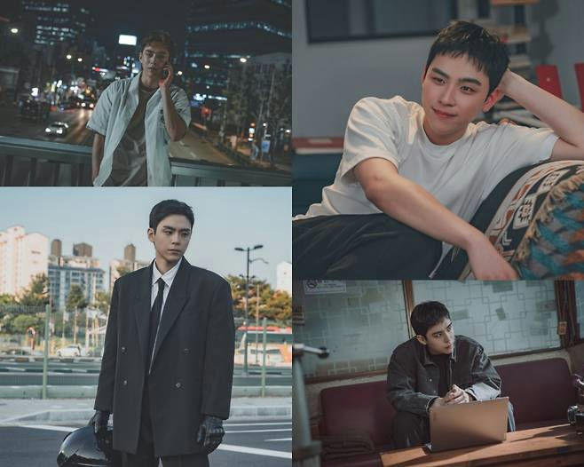people-One man-is featured in four different scenes-is pictured-in a collage-showing him in various settings and outfits