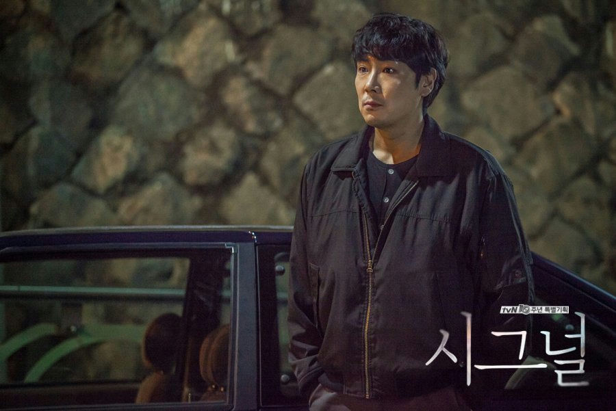 people-man-A-dark jacket-B-outdoor setting-C-Korean drama title