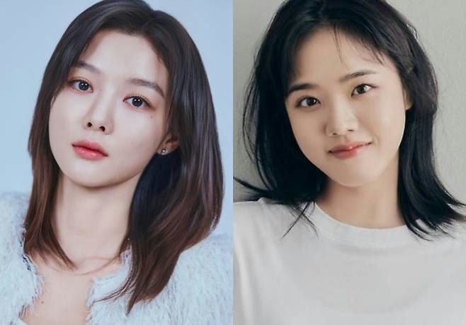 people-Two Korean actresses-A-split screen-A-Park So-dam (left)-B-Kim Hye-yoon (right)-C-headshots