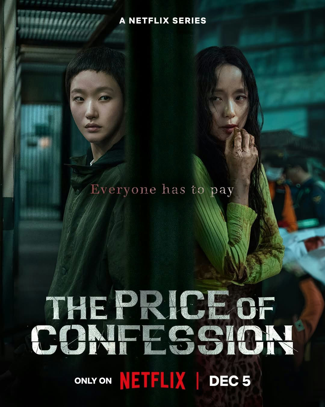 people-Two women-A-Dark atmosphere-A-Crime drama poster-A-Netflix series