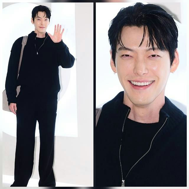 people-Kim Woo-bin-Korean actor-black outfit-smiling