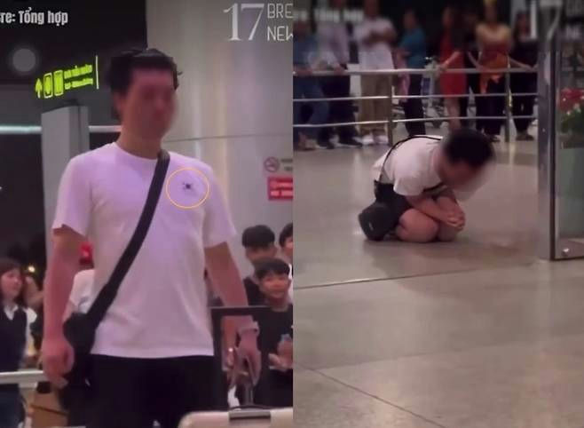 korean man vietnam flight harassment