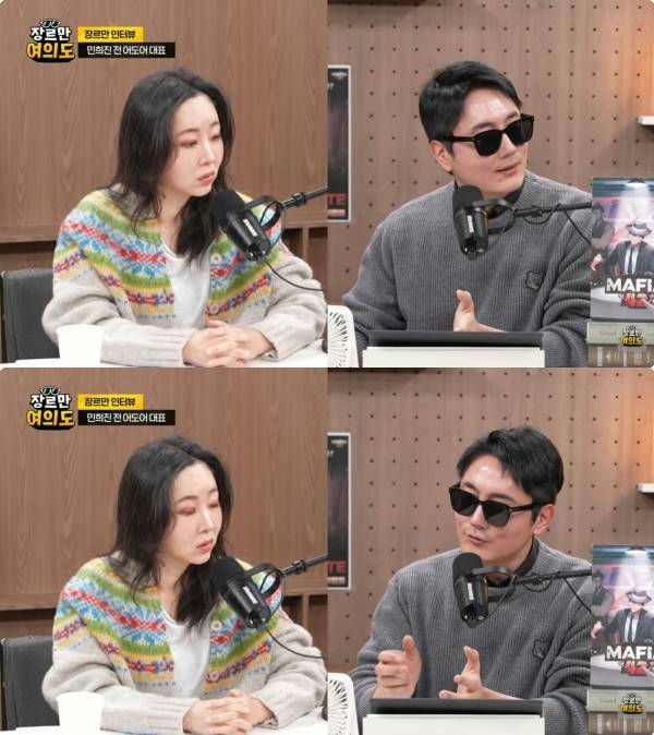 people-woman-cardigan-man-sunglasses-interview-podcast