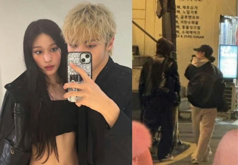 people-Two young adults-A-Selfie-B-Outdoor paparazzi photo-C-K-pop dating rumors